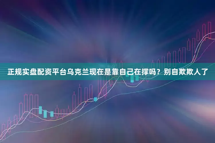 正规实盘配资平台乌克兰现在是靠自己在撑吗？别自欺欺人了